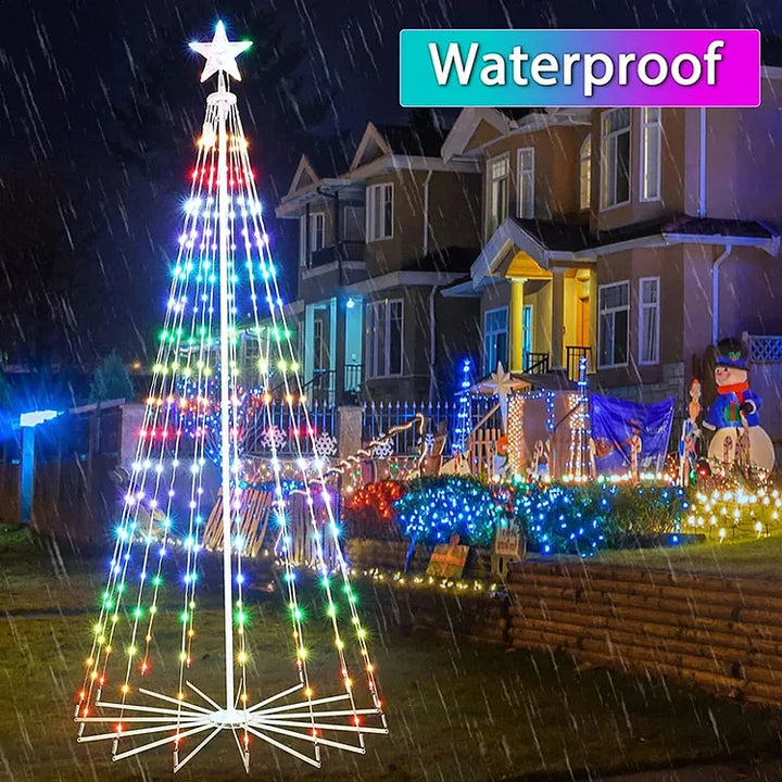 Multicolor LED Animated Lightshow Christmas Tree For Outdoor - FOFOPO