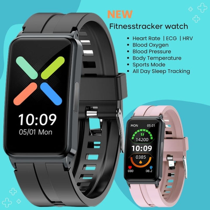 Upgraded Version VKEP01 ECG Blood Oxygen Heart rate Blood Pressure Monitoring Watch - FOFOPO