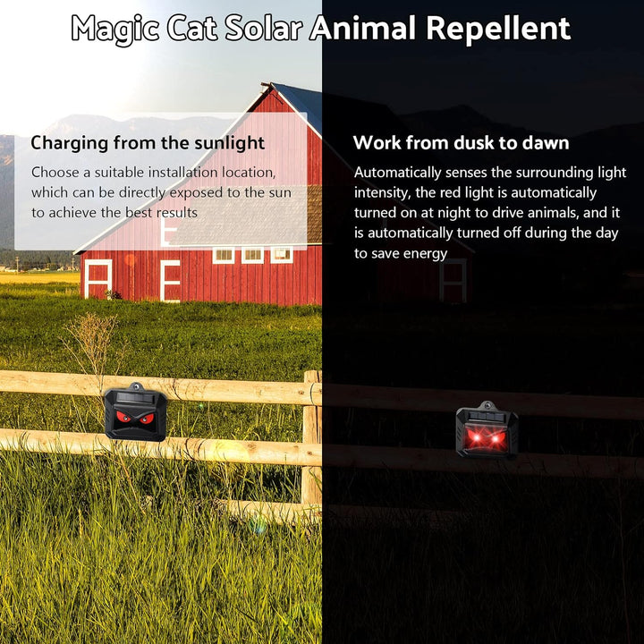 Solar Animal Repellers Outdoor Animal Deterrent Lights - FOFOPO