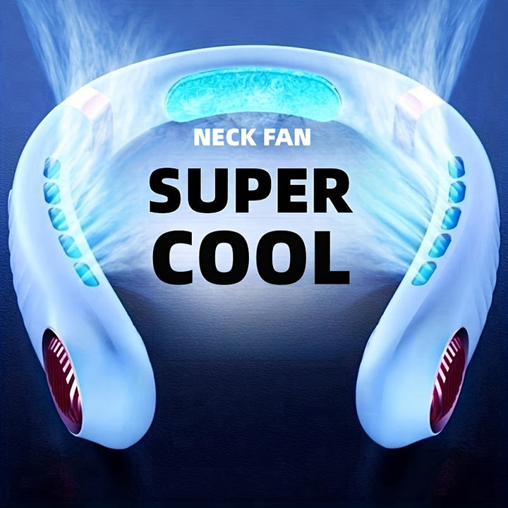 5-Speed Portable Neck Fan with Digital Display - FOFOPO