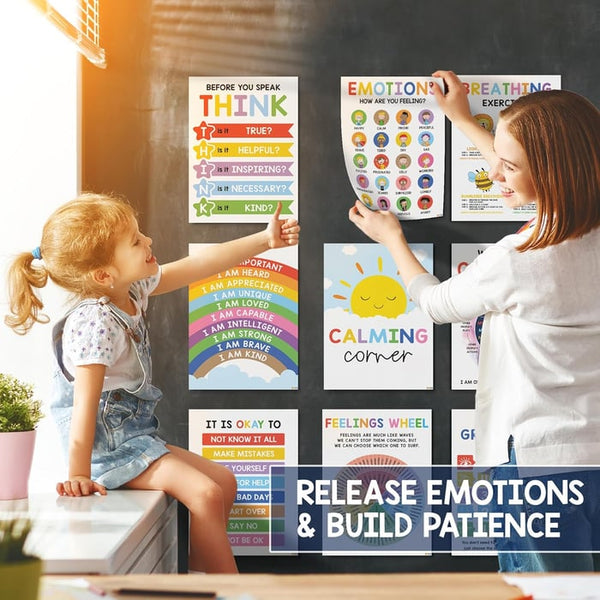 12 Pcs Calming Corner Posters