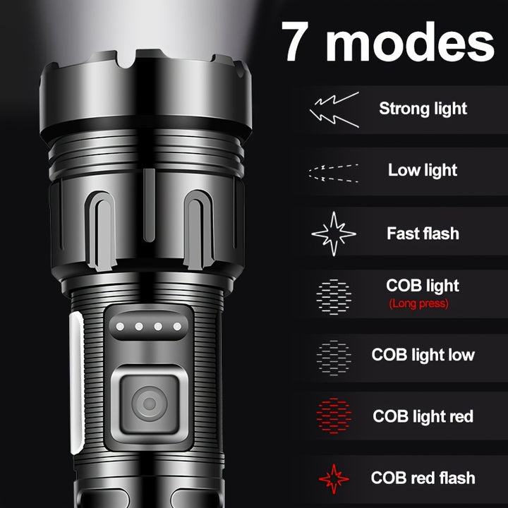 Powerful Tactical Rechargeable LED Flashlight - FOFOPO