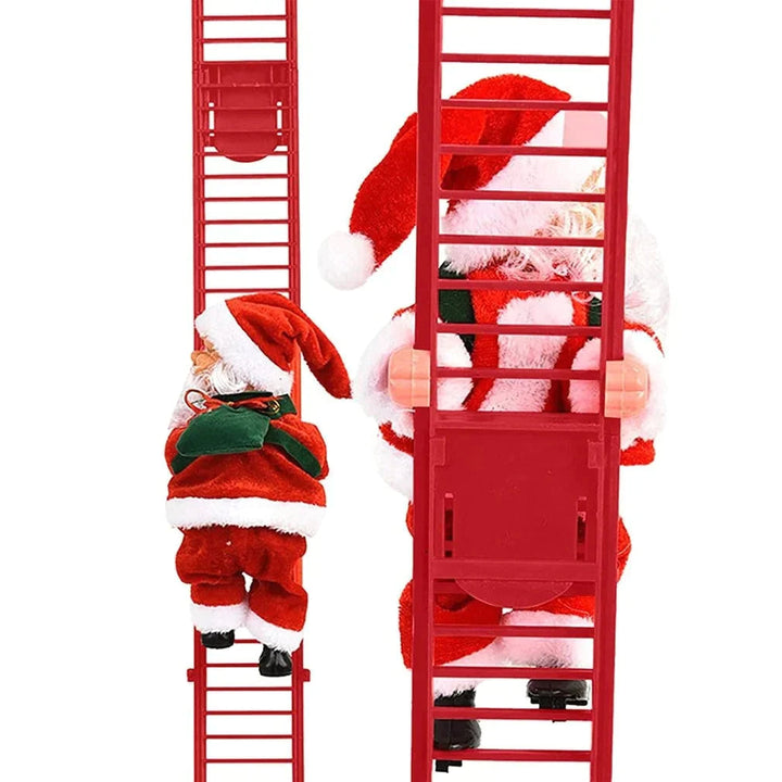 Electric Santa Claus Climbing Ladder with Music - FOFOPO