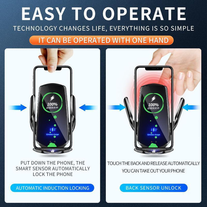 Wireless Automatic Sensor Car Phone Holder and Charger - FOFOPO