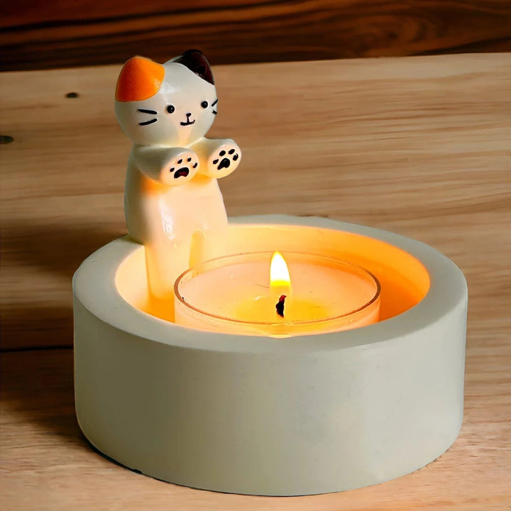 Cute Cat Candle Holder - FOFOPO