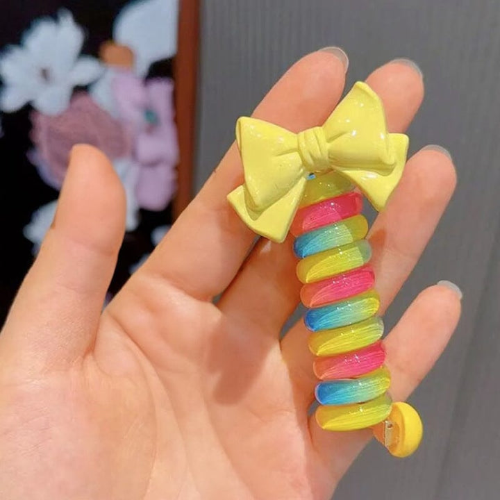 Colorful Telephone Wire Hair Bands for Girls - FOFOPO