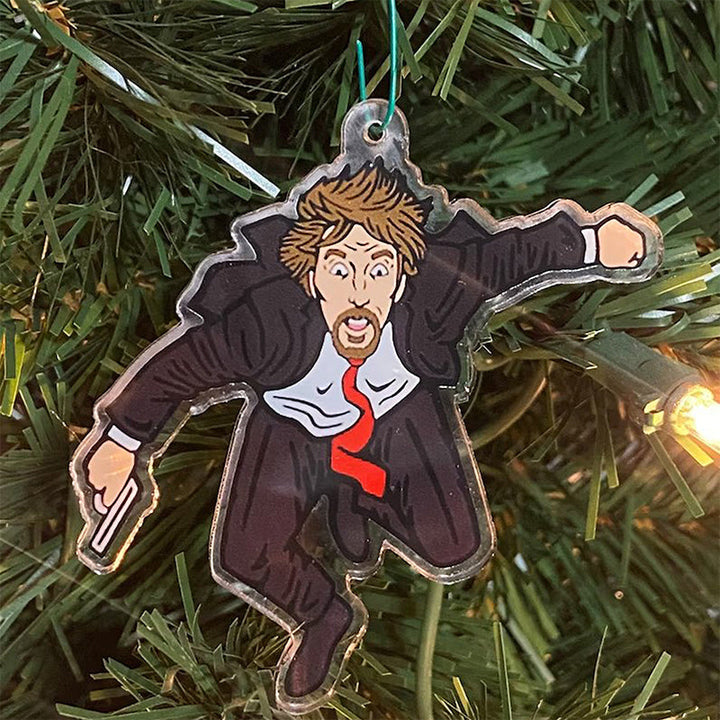 Die Hard - Wooden Christmas Advent Calendar with Hans Gruber Ornament - FOFOPO