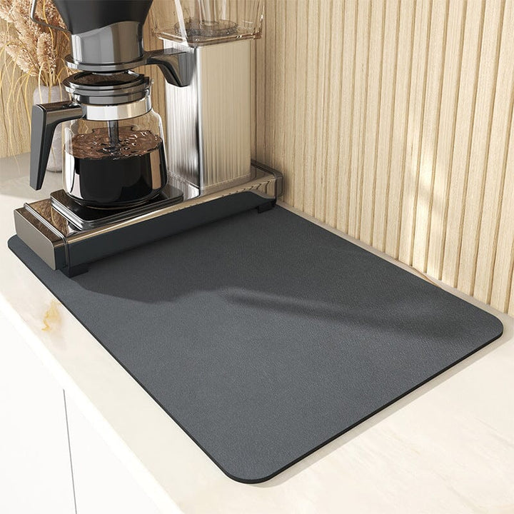 Super Absorbent Coffee Mat, Kitchen Quick Dry Dish Draining Mat - FOFOPO