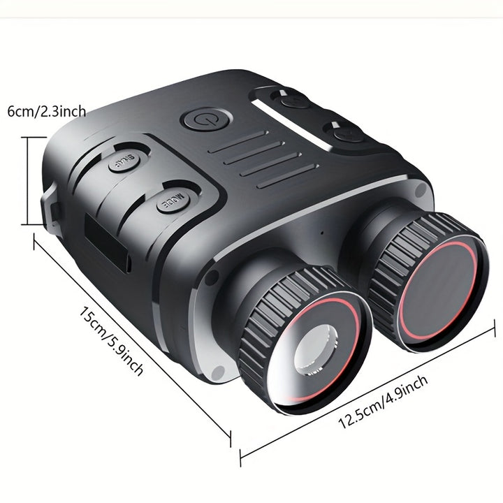 1080P Binocular Infrared Night-Visions Device 5X Binocular Day Night Use Photo Video Taking Digital Zoom - FOFOPO