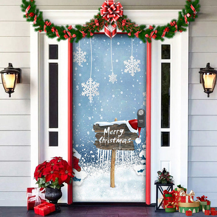 Nightmare Before Christmas Outdoor Decorations Props Christmas Elves Door Cover - FOFOPO