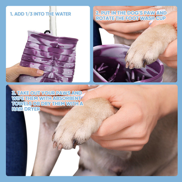 2 in 1 Portable Dog Paw Cleaner Cup - FOFOPO