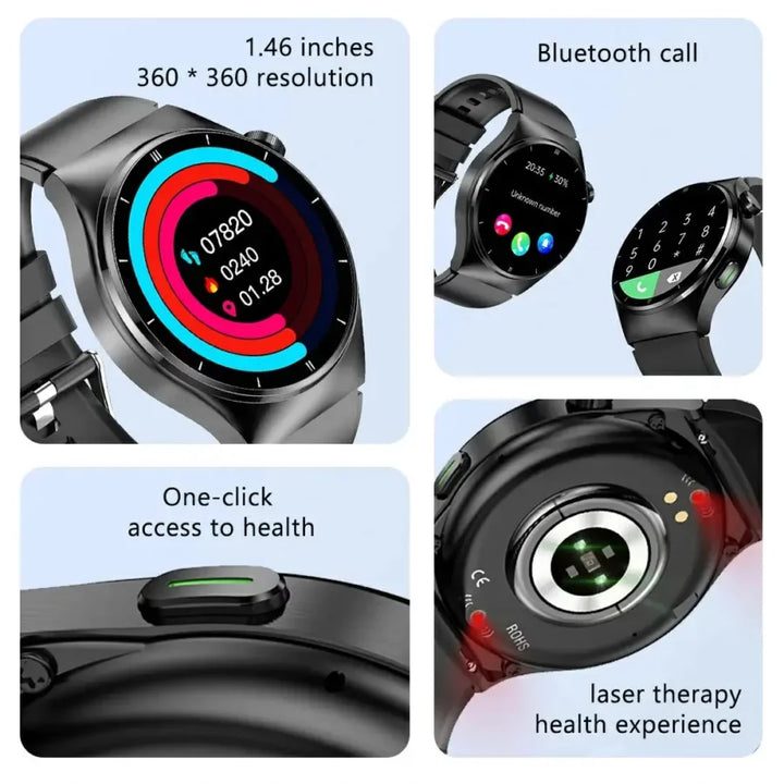 Blood Sugar Glucose Monitoring Smart Watch - FOFOPO