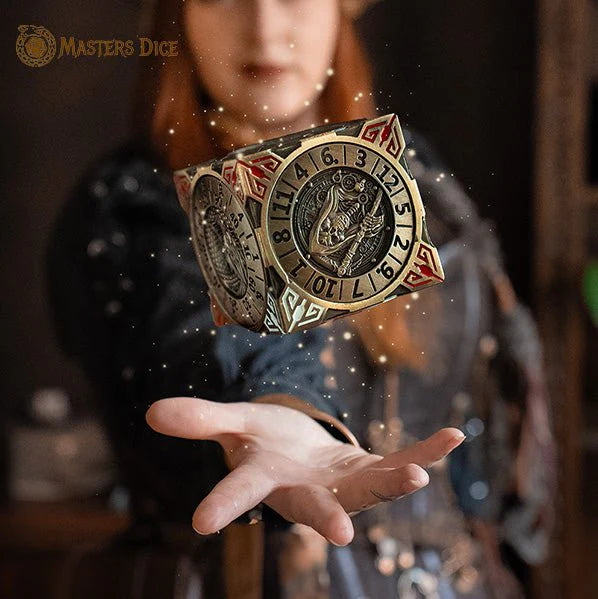 Masters Dice Relic #001 – 7-in-1 Monster Cube Spinner DND Dice for Dungeon Masters & True Fans