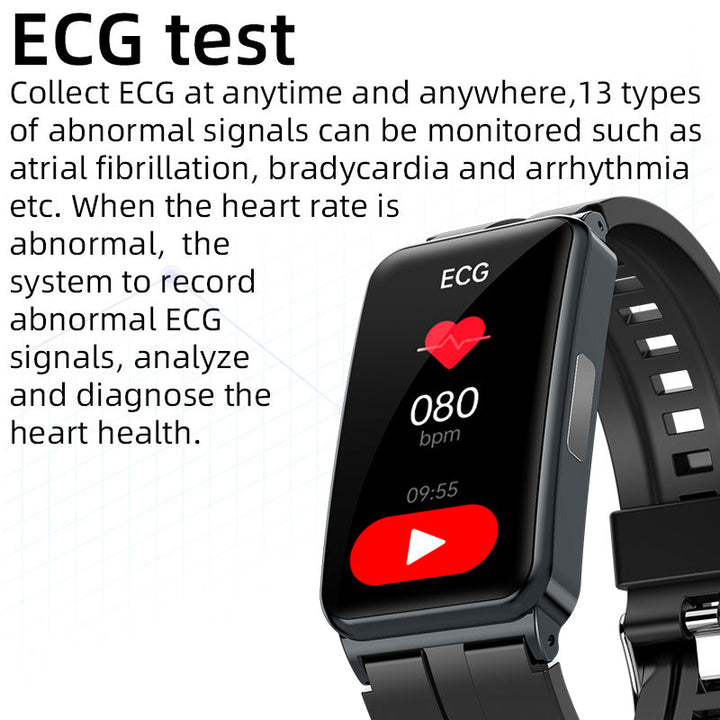 Upgraded Version VKEP01 ECG Blood Oxygen Heart rate Blood Pressure Monitoring Watch - FOFOPO