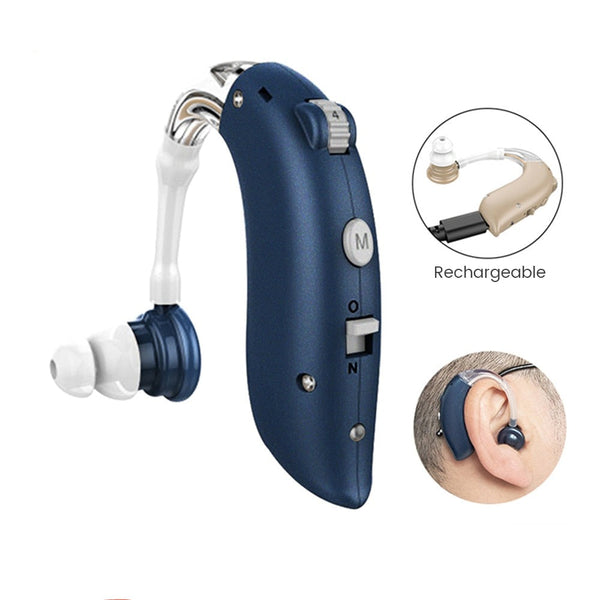 Rechargeable Behind-The-Ear Hearing Aids for the Elderly - FOFOPO