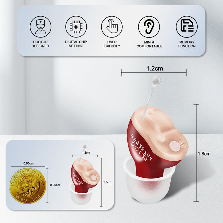 Micro CIC Rechargeable Invisible Hearing Aids - FOFOPO