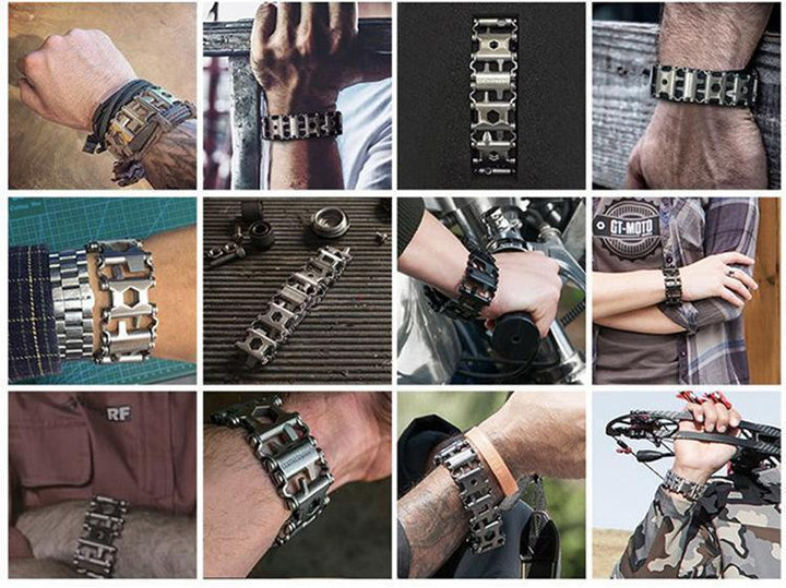 29 In 1 Multi-Tool Wearable Stainless Steel Bracelet - FOFOPO