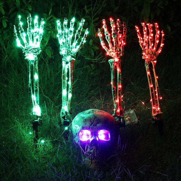 💀Halloween Glowing Ghost Hand Garden Stake Decorations🎃