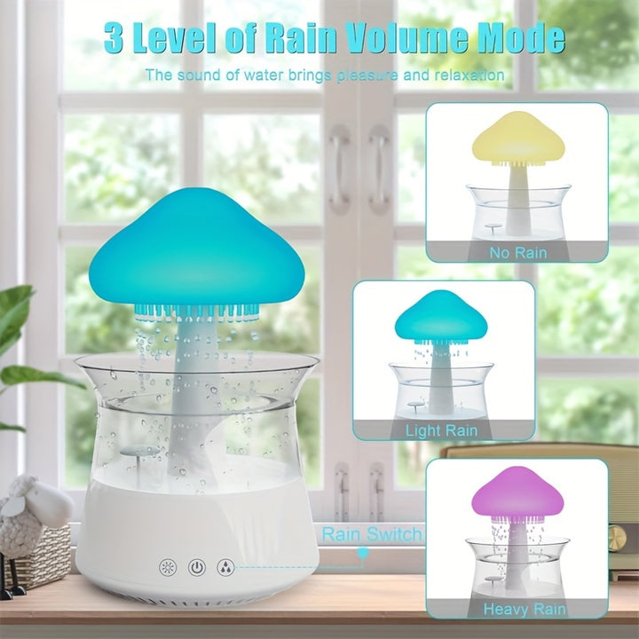 Rain Lamp Cloud Humidifier Water Drip Rain Sounds for Sleeping - FOFOPO