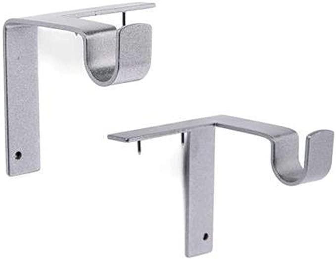 No Drill Curtain Rod Brackets Holders - FOFOPO