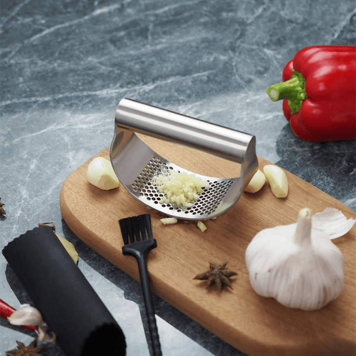 Stainless steel garlic press - FOFOPO