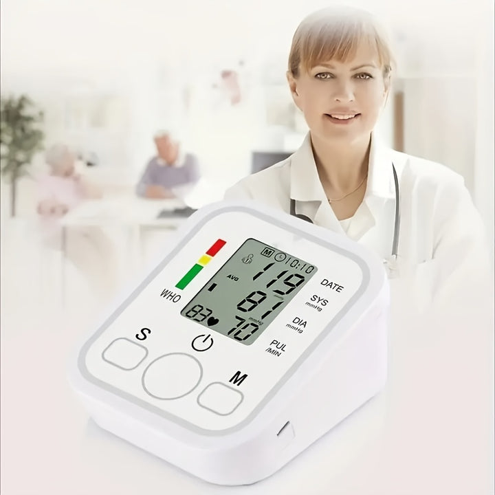 Broadcast Automatic Upper Arm BP Machine With Cuff With Voice- Digital BP Monitor - FOFOPO