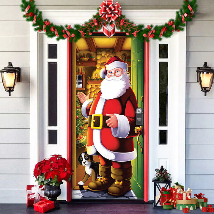 Nightmare Before Christmas Outdoor Decorations Props Christmas Elves Door Cover - FOFOPO