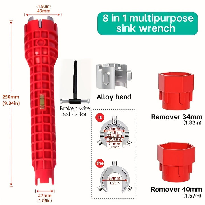 8-in-1 Multifunctional Sink Wrench - FOFOPO