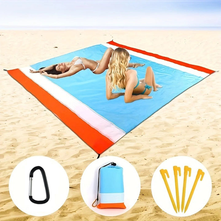 Oversized Waterproof Beach Blanket For 4-7 Adults - FOFOPO