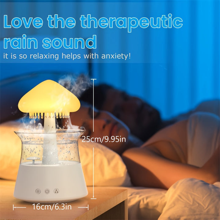 Rain Lamp Cloud Humidifier Water Drip Rain Sounds for Sleeping - FOFOPO