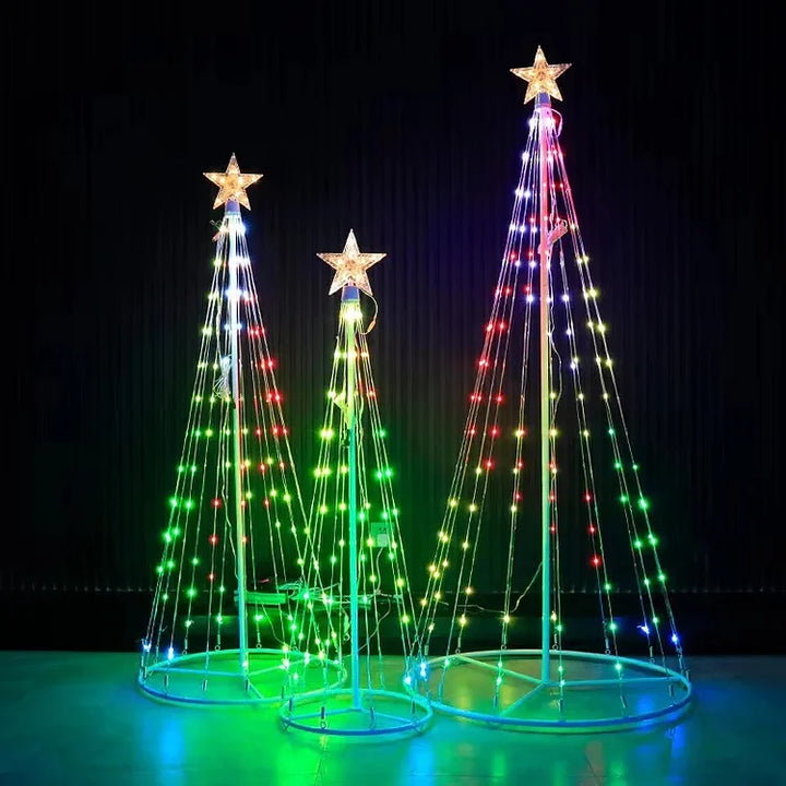 Multicolor LED Animated Lightshow Christmas Tree For Outdoor - FOFOPO