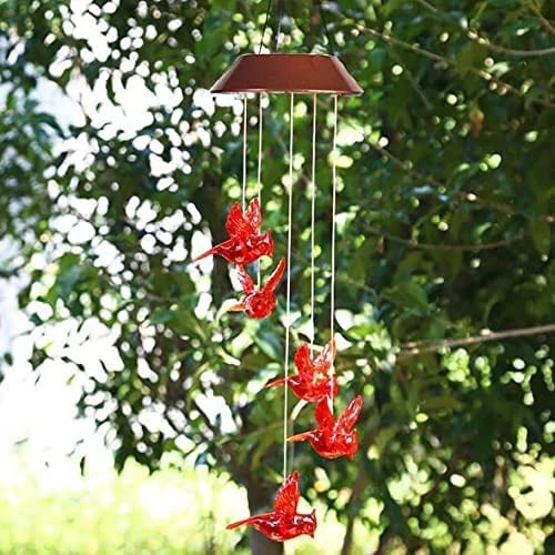 Solar Cardinal Wind Chime Light - FOFOPO