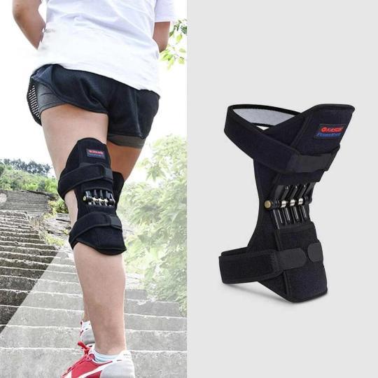 Anti-Gravity Spring Loaded Knee Brace Support - Power Knee Stabilizer Pads - FOFOPO