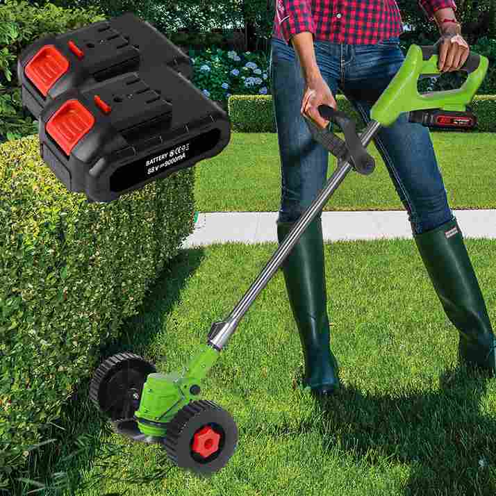 88V Electric Cordless Lawn Grass Weed Wacker Edge Trimmer - FOFOPO