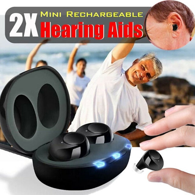 Invisible Rechargeable ITE Mini Hearing Aid - FOFOPO