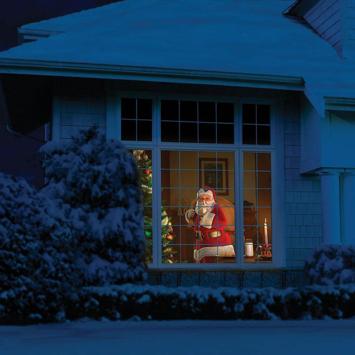 Halloween Christmas Holographic Window Projection. Window Wonderland Projector - FOFOPO