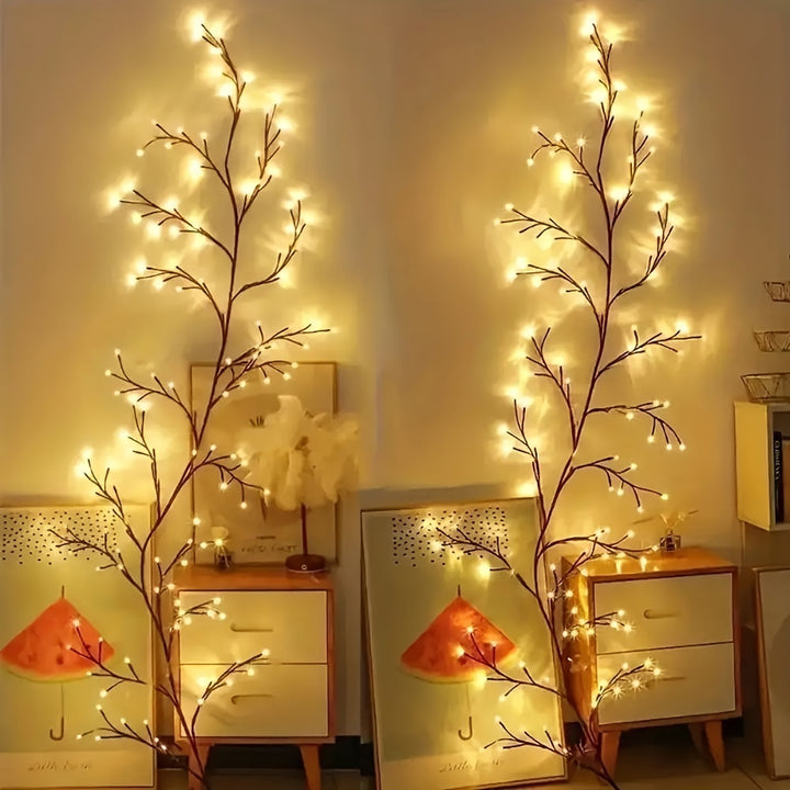 144 Led Branch Cane Light - Perfect Ambiance for Outdoor Spaces, Living Rooms, and Bedrooms - FOFOPO