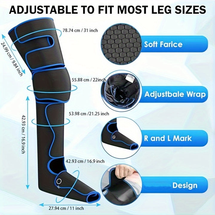 1 Pair-Leg Massager, Leg Massager With Air Compression For Circulation - FOFOPO