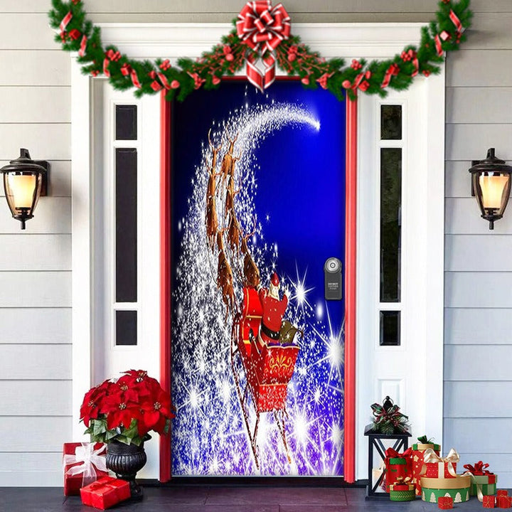 Nightmare Before Christmas Outdoor Decorations Props Christmas Elves Door Cover - FOFOPO