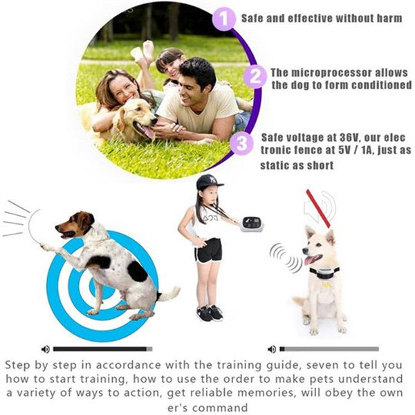 Wireless Dog Fence Waterproof Electric Dog Collar - FOFOPO