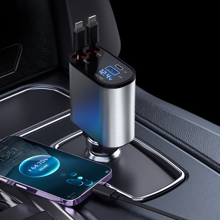 Fast Charge Retractable Car Charger - FOFOPO