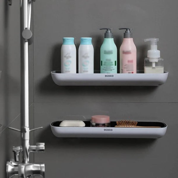 EasyMount Bathroom Storage Shelf - No Drilling Required - FOFOPO