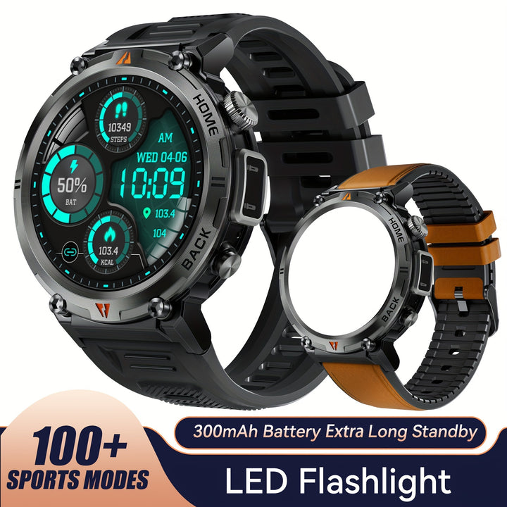 Sports Smart Watch For Men: LED Lighting, Answer/Make Calls, Outdoor Sports Watch, Fitness Tracker, Pedometer - FOFOPO