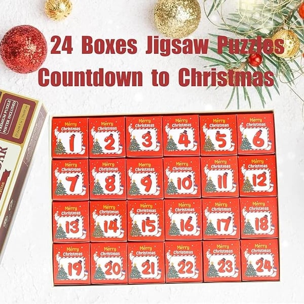 Christmas Advent Calendar Jigsaw Puzzle 1000pcs - FOFOPO