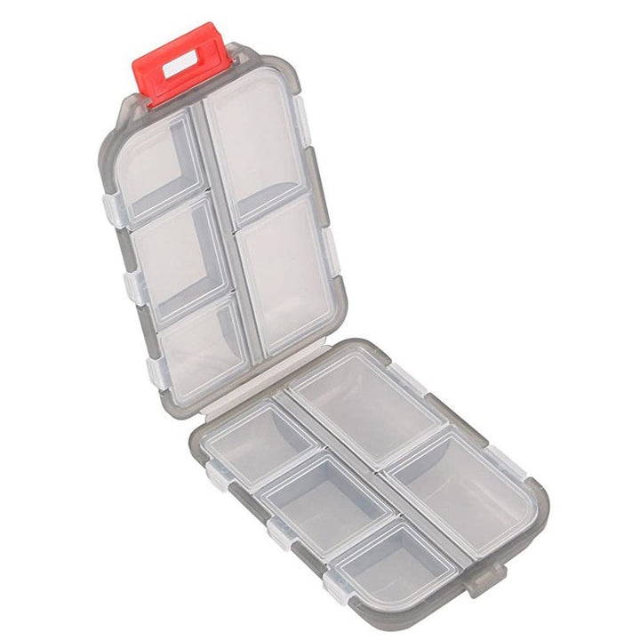 10 Grids Pill Case Weekly Travel Pill Organizer Portable Pill Box - FOFOPO