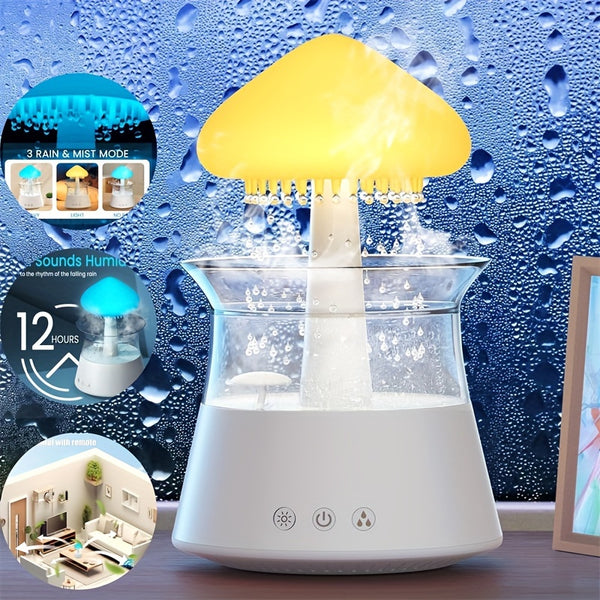 Rain Lamp Cloud Humidifier Water Drip Rain Sounds for Sleeping - FOFOPO