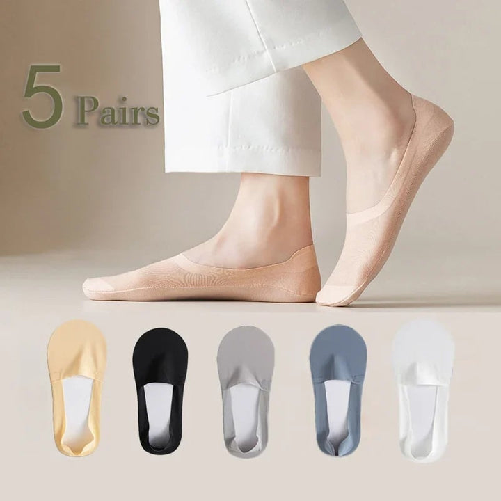 3PCs-Thin No Show Socks - FOFOPO