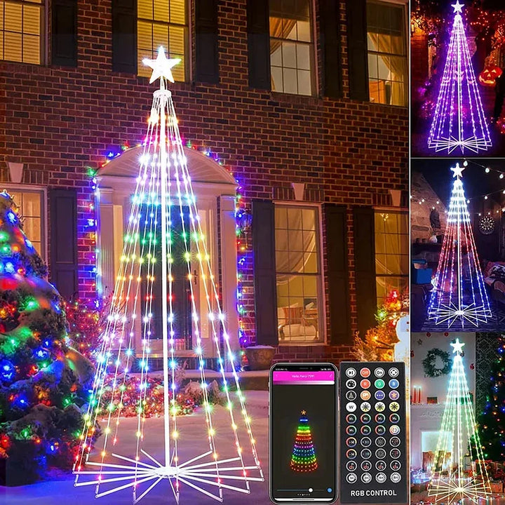 Multicolor LED Animated Lightshow Christmas Tree For Outdoor - FOFOPO