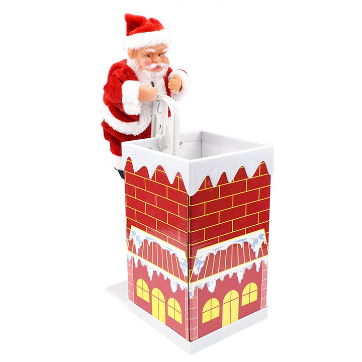 Electric Santa Claus Climbing Ladder with Music - FOFOPO