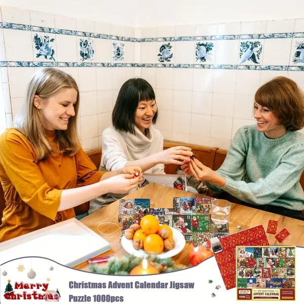 Christmas Advent Calendar Jigsaw Puzzle 1000pcs - FOFOPO